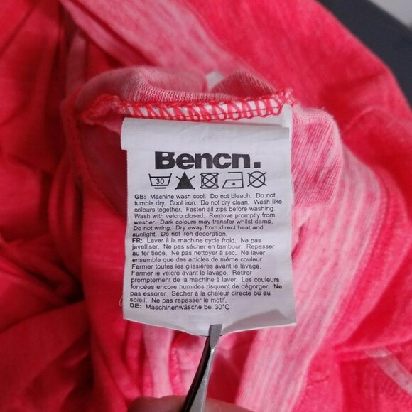 Bench Pink  2 Tone Zipper Sweater Size Small Running Hoodie Jacket Athletic - Picture 11 of 11